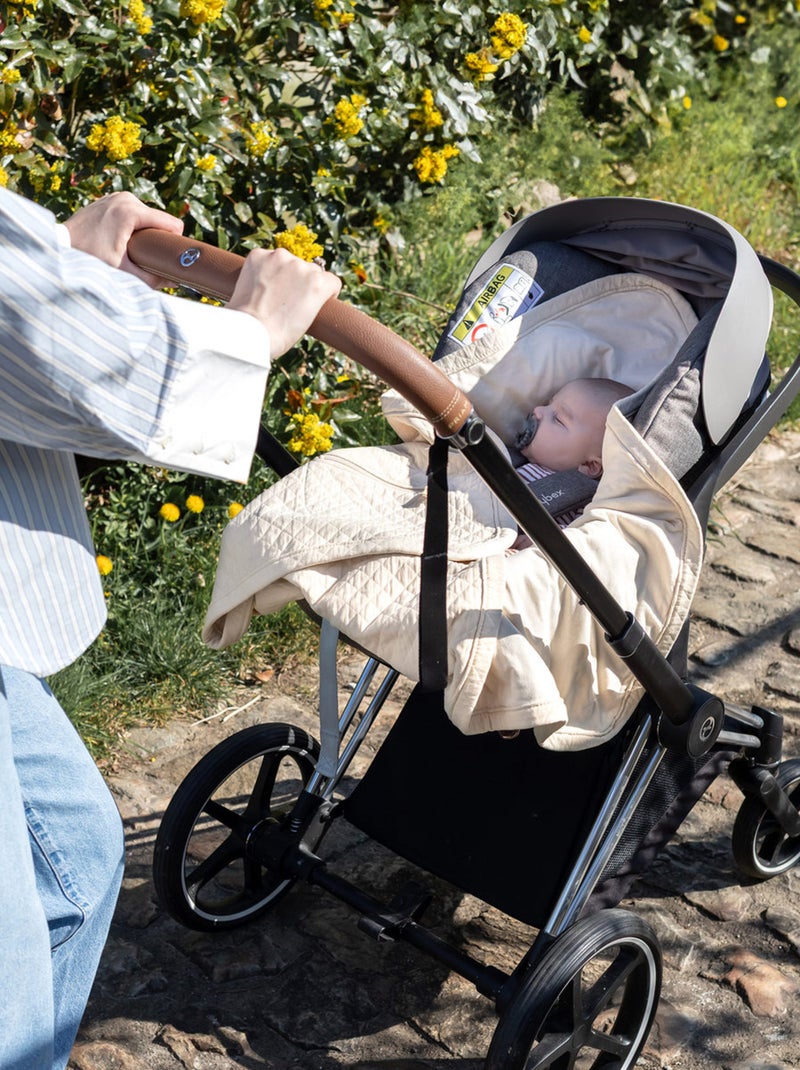 Bemini Nid d'ange BISIDE Quilted et Jersey Beige coquille - Kiabi