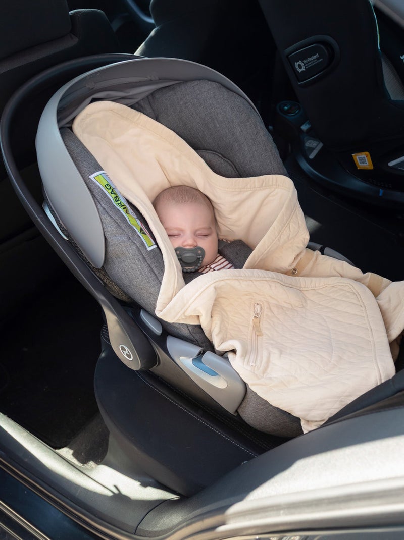 Bemini Nid d'ange BISIDE Quilted et Jersey Beige coquille - Kiabi