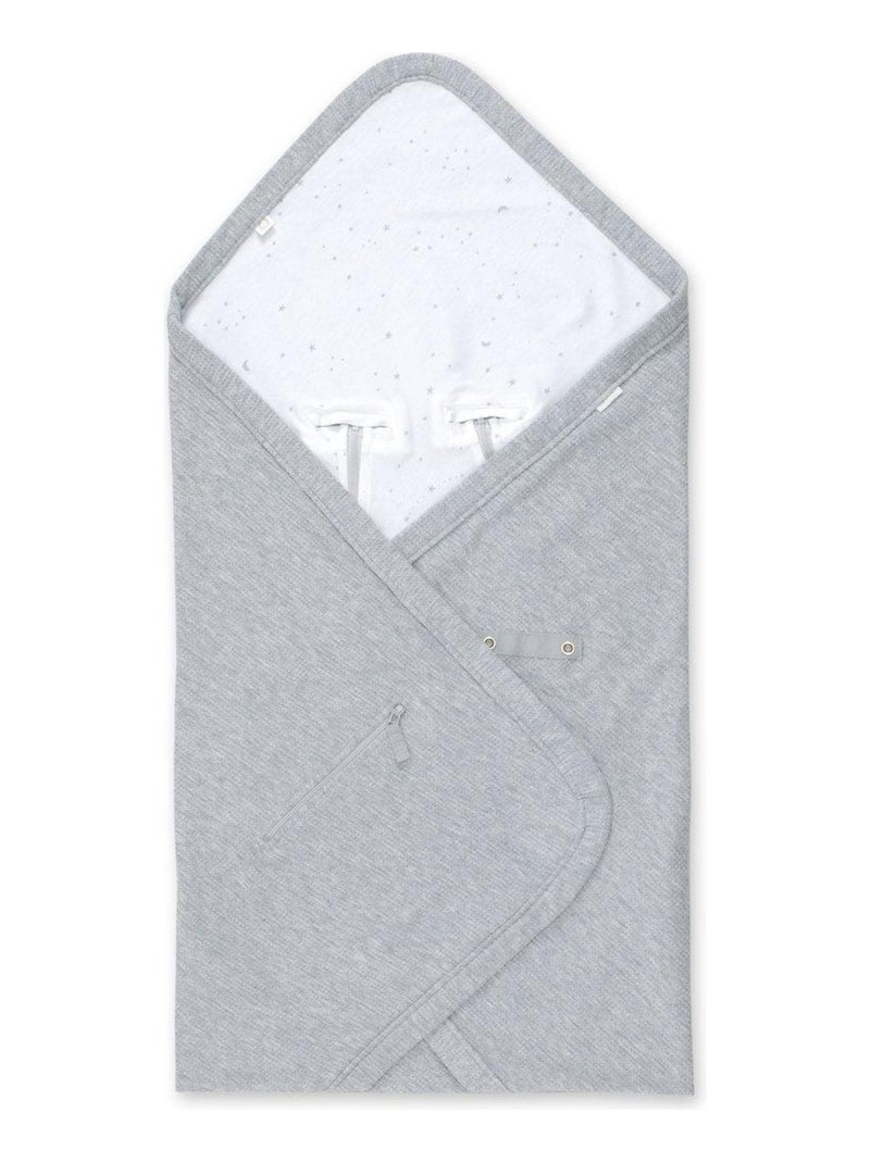Bemini Nid d'ange BISIDE Waffle bio et jersey Gris chiné - Kiabi