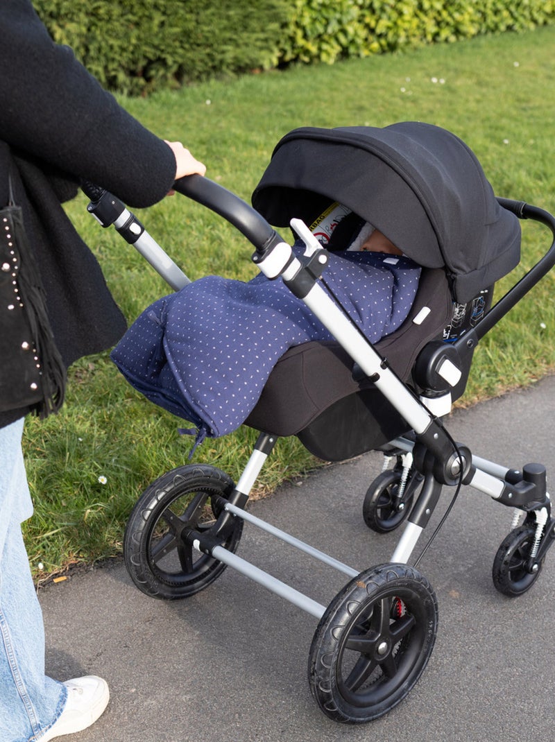 Bemini Nid d'ange doublé Pady jersey et teddy Bleu marine - Kiabi