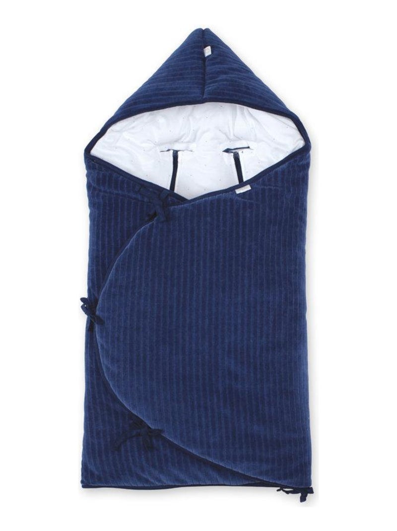 Bemini Nid d'ange doublé Pady velvet et jersey Bleu marine - Kiabi