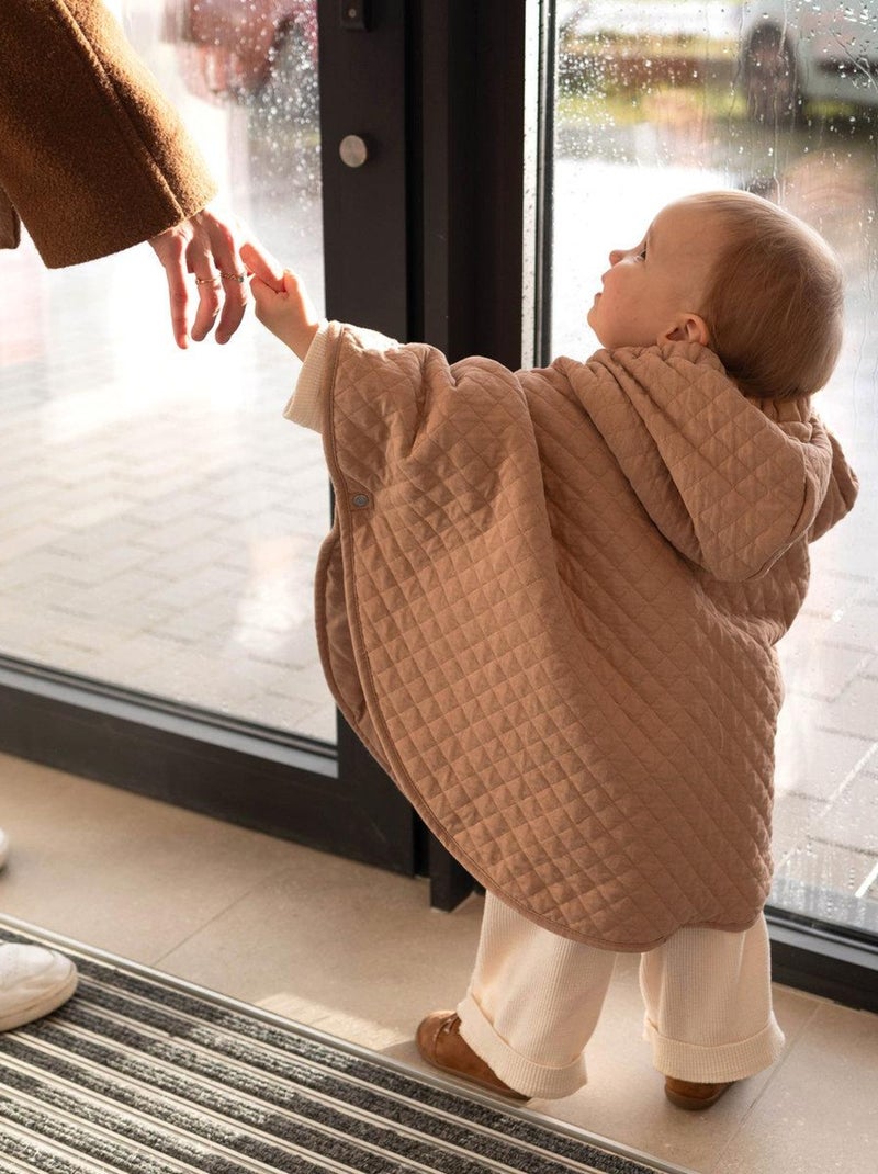 Bemini Poncho de voyage Pady Quilted et jersey Beige clair - Kiabi