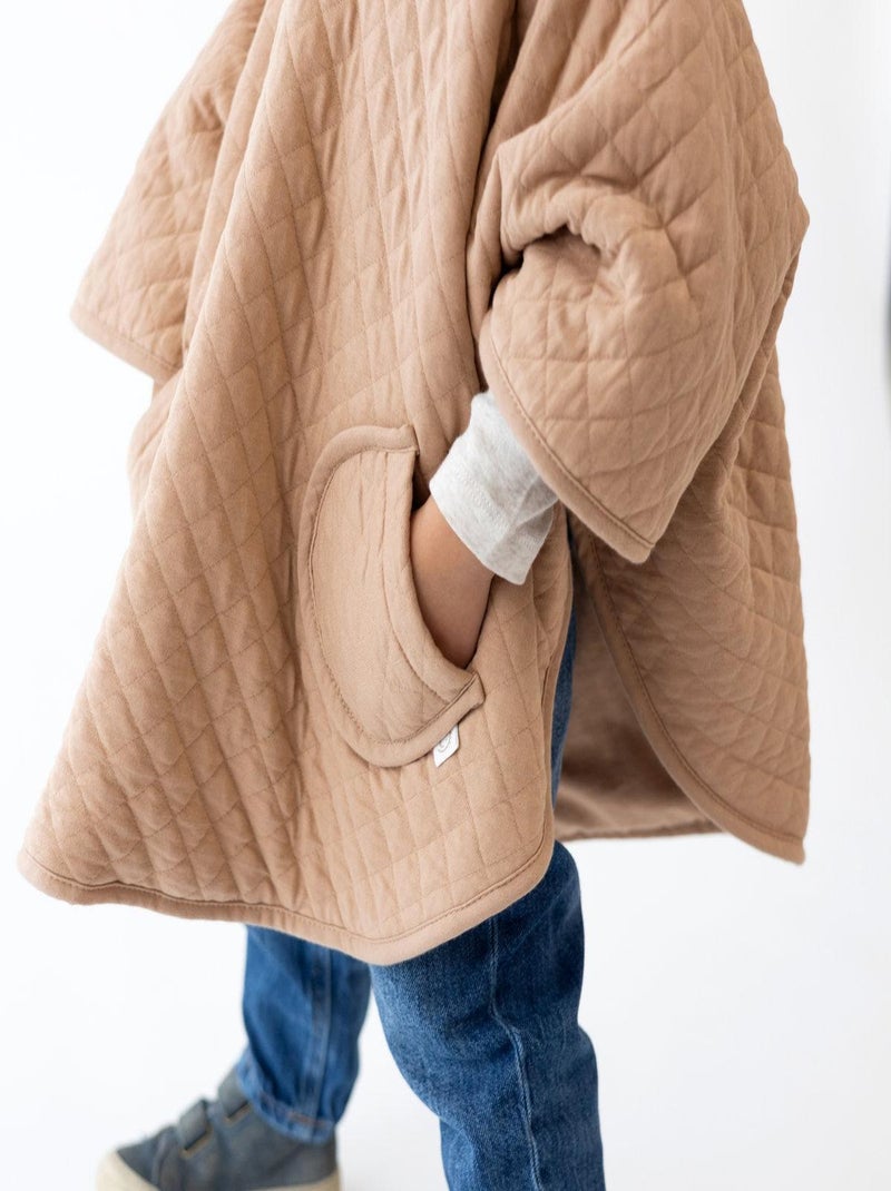 Bemini Poncho de voyage Pady Quilted et jersey Beige clair - Kiabi