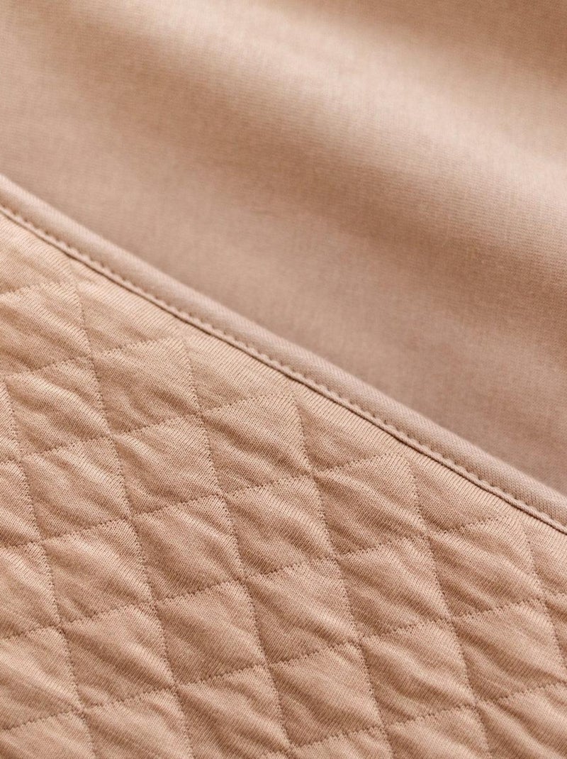 Bemini Poncho de voyage Pady Quilted et jersey Beige clair - Kiabi