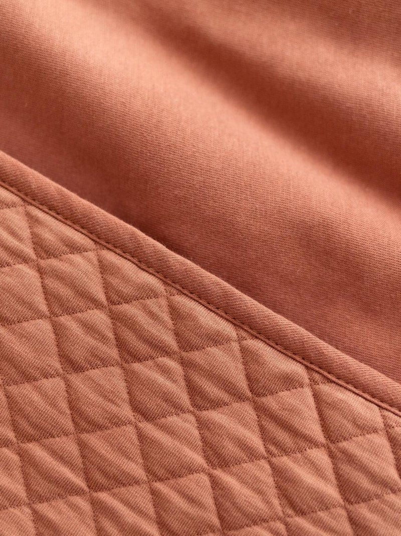 Bemini Poncho de voyage Pady Quilted et jersey Rouge brique - Kiabi