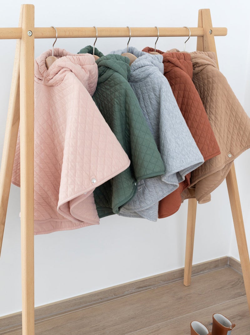 Bemini Poncho de voyage Pady Quilted et jersey Vert forêt - Kiabi