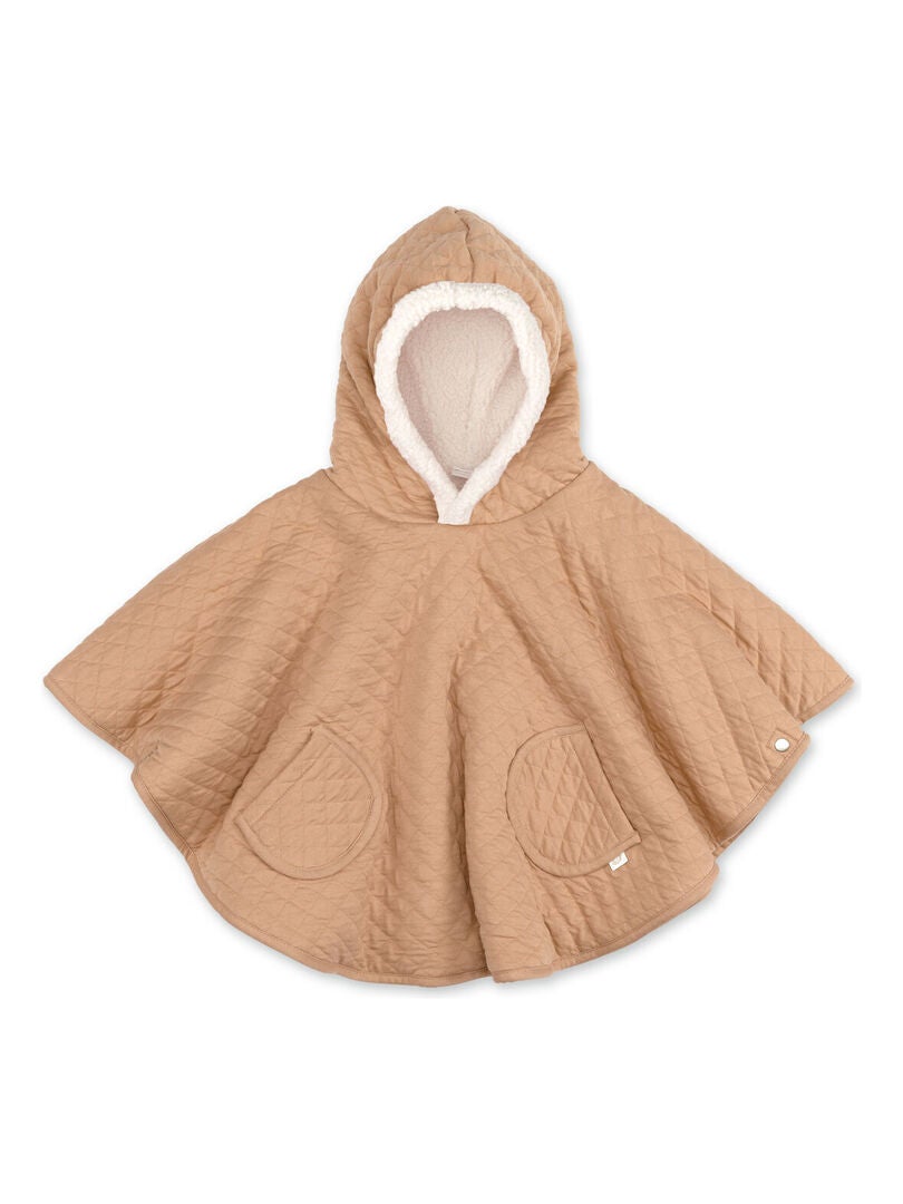 Bemini Poncho de voyage Pady quilted et teddy Beige clair - Kiabi