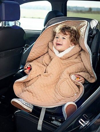Bemini Poncho de voyage Pady quilted et teddy