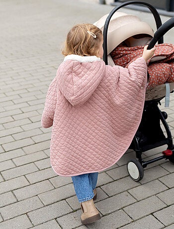 Bemini Poncho de voyage Pady quilted et teddy