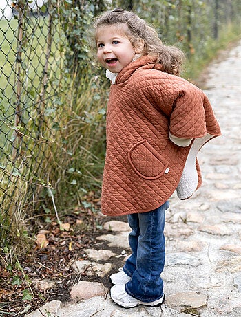 Bemini Poncho de voyage Pady quilted et teddy