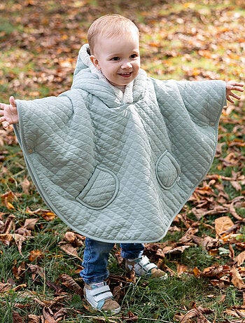 Bemini Poncho de voyage Pady quilted et teddy
