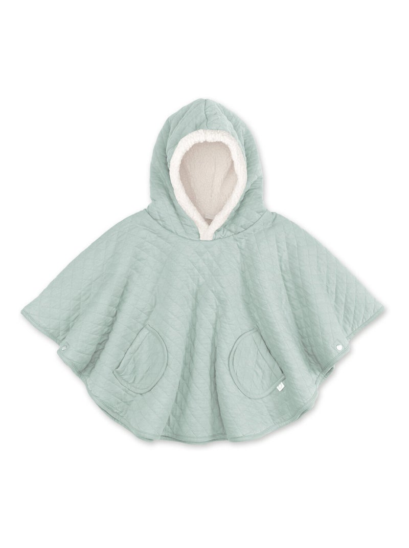 Bemini Poncho de voyage Pady quilted et teddy Vert chèvrefeuille - Kiabi