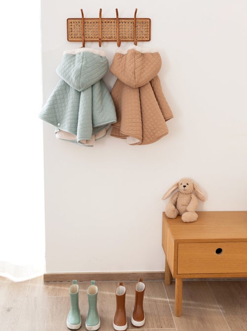 Bemini Poncho de voyage Pady quilted et teddy - Kiabi