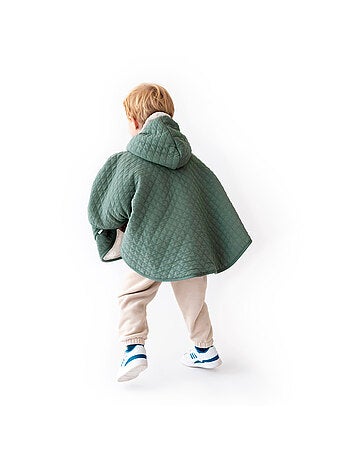 Bemini Poncho de voyage Pady quilted et teddy