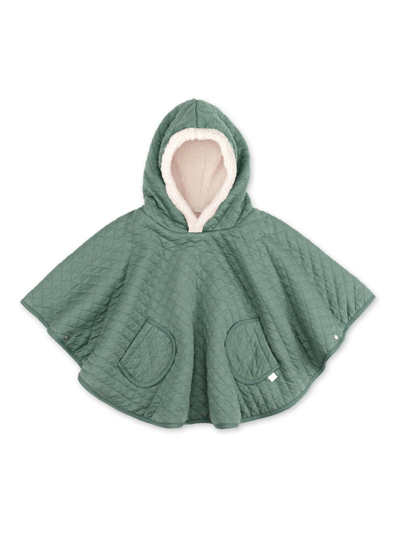 Bemini Poncho de voyage Pady quilted et teddy Vert - Kiabi