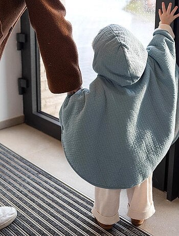 Bemini Poncho de voyage Pady tetra jersey et teddy