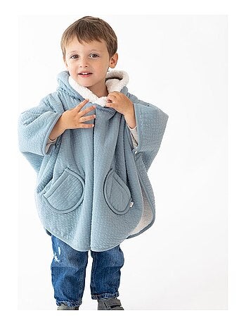 Bemini Poncho de voyage Pady tetra jersey et teddy
