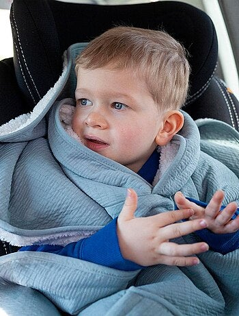 Bemini Poncho de voyage Pady tetra jersey et teddy