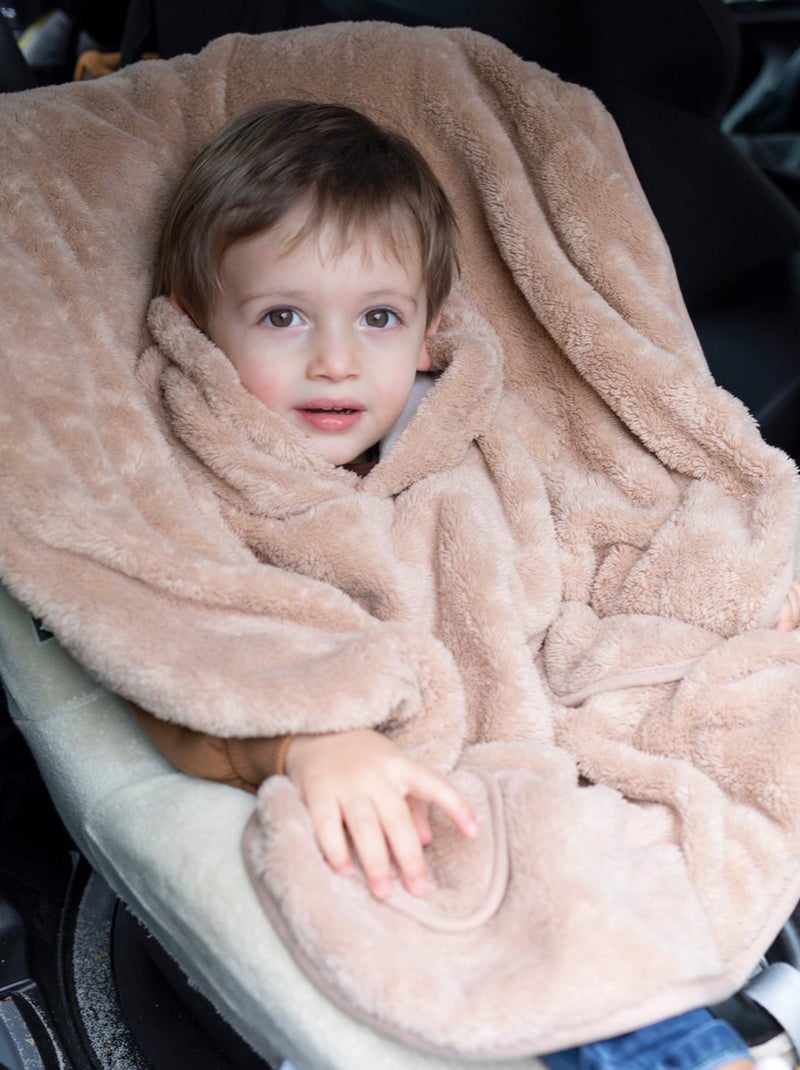 Bemini Poncho de voyage Softy et jersey Beige - Kiabi