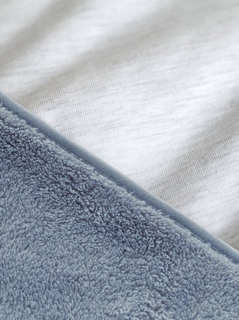 Bemini Poncho de voyage Softy et jersey Bleu ardoise - Kiabi