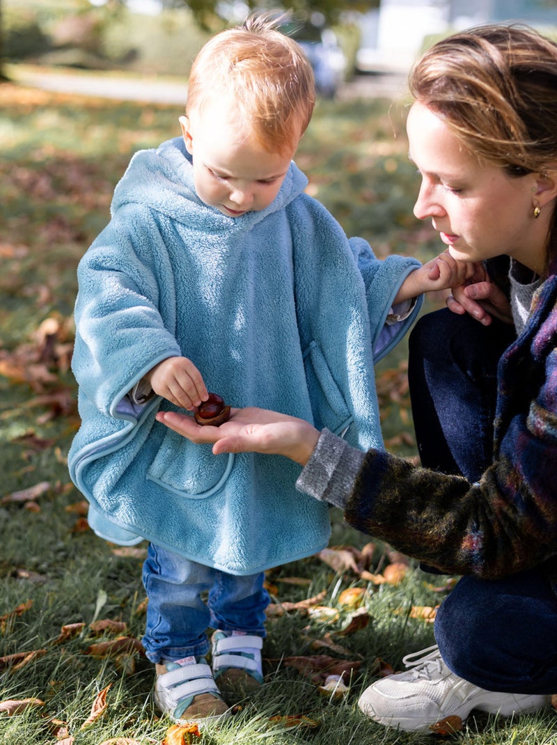 Bemini Poncho de voyage Softy et jersey Bleu turquoise - Kiabi