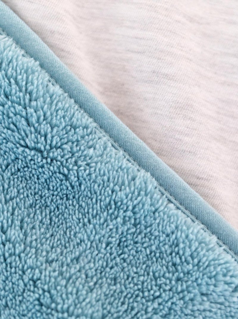 Bemini Poncho de voyage Softy et jersey Bleu turquoise - Kiabi