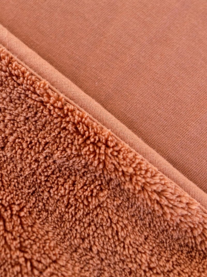 Bemini Poncho de voyage Softy et jersey Marron noisette - Kiabi