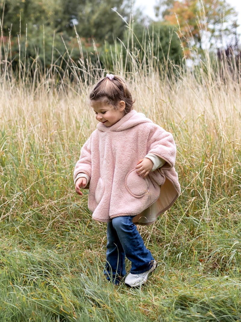 Bemini Poncho de voyage Softy et jersey Rose clair - Kiabi