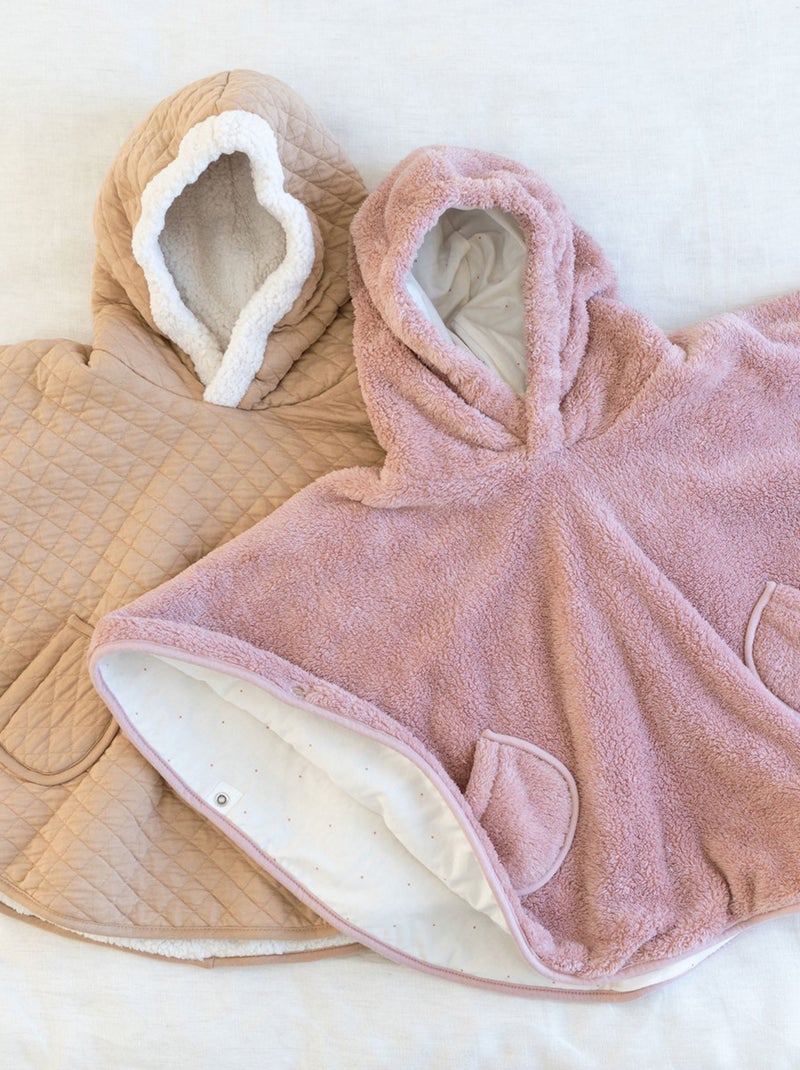 Bemini Poncho de voyage Softy et jersey Rose foncé - Kiabi