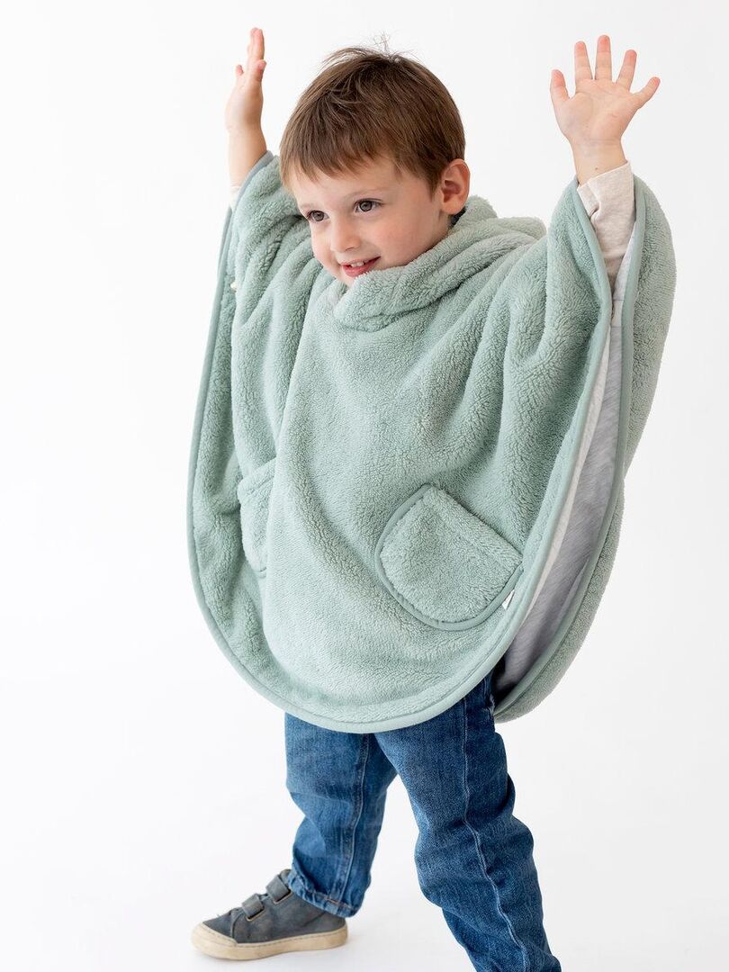 Poncho Da Viaggio BEMINI Softy + Maglia - Copertura Per Passeggino E Marsupio | Certificato Oeko-Tex | Ideale Per Auto E Bici