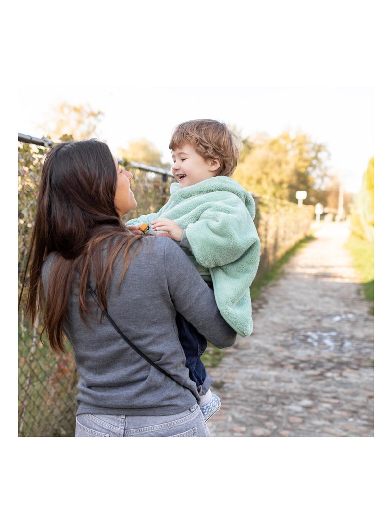 Bemini Poncho de voyage Softy et jersey Vert Sauge - Kiabi