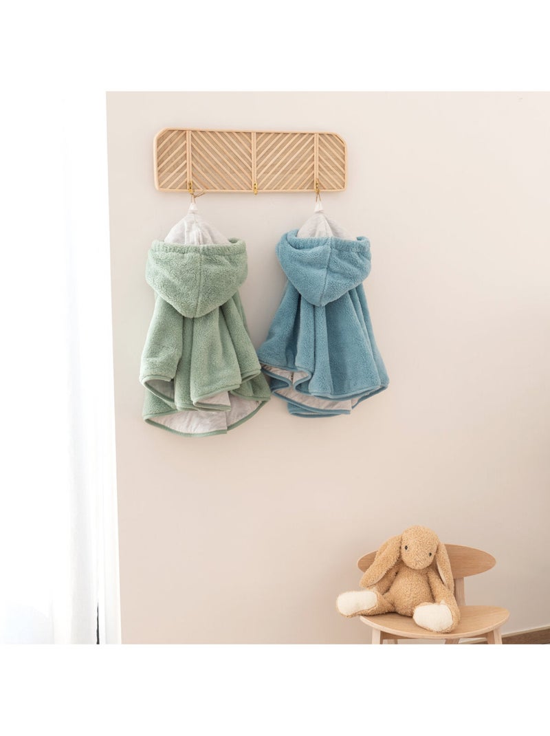 Bemini Poncho de voyage Softy et jersey Vert Sauge - Kiabi