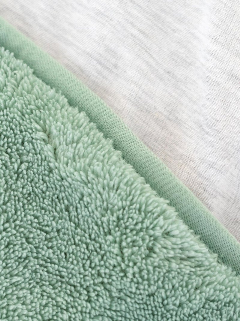 Bemini Poncho de voyage Softy et jersey Vert Sauge - Kiabi