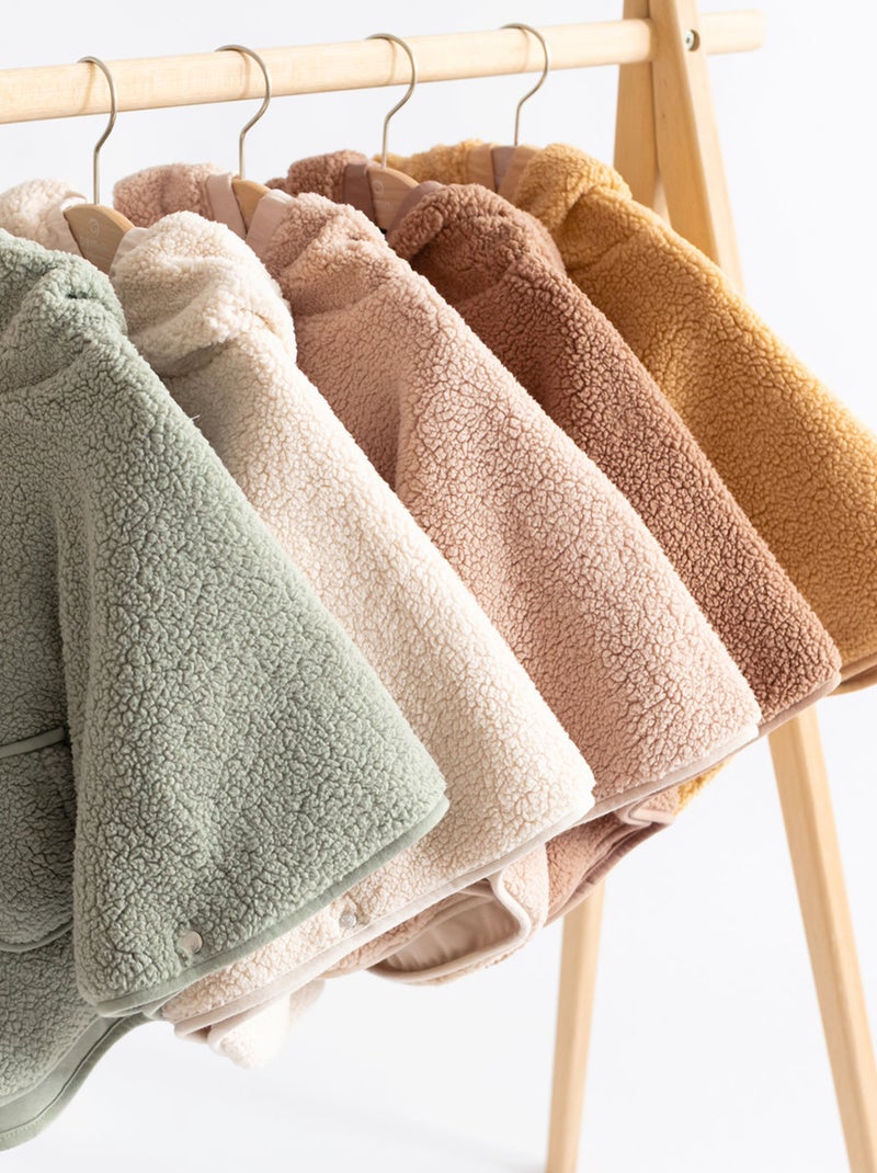 Bemini Poncho de voyage Teddy et Pady jersey Jaune moutarde - Kiabi