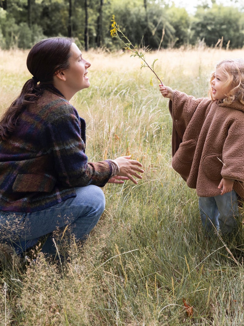 Bemini Poncho de voyage Teddy et Pady jersey Marron - Kiabi