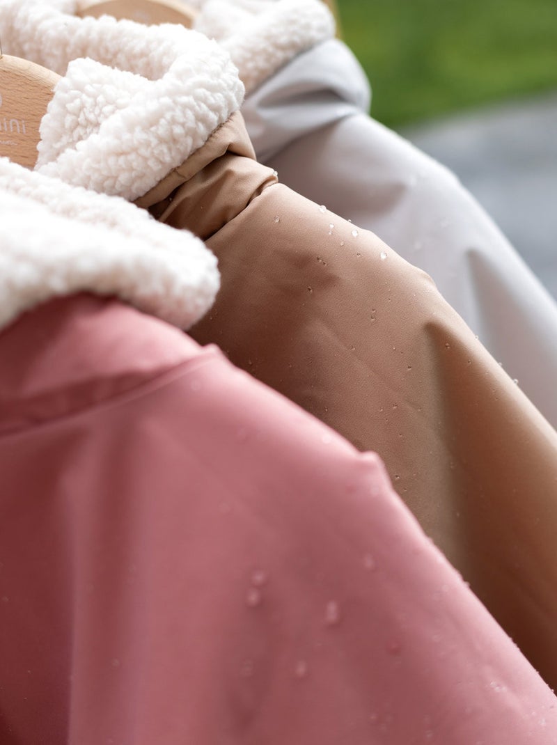 Bemini Poncho de voyage Waterproof et teddy Beige - Kiabi