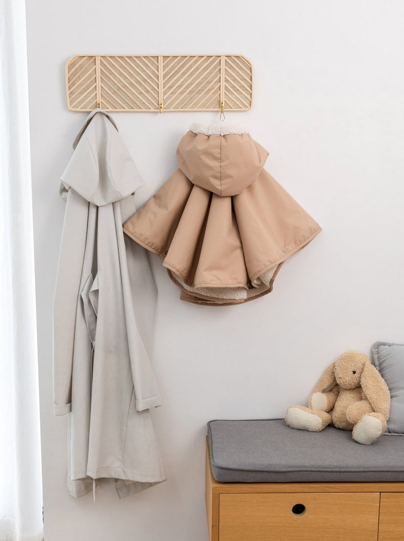 Bemini Poncho de voyage Waterproof et teddy Beige - Kiabi