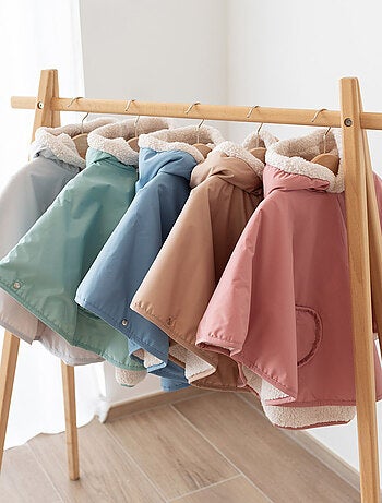 Bemini Poncho de voyage Waterproof et teddy