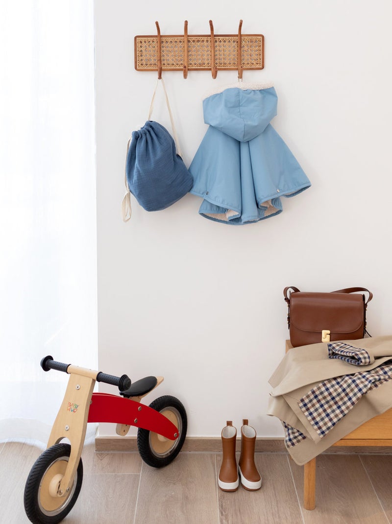 Bemini Poncho de voyage Waterproof et teddy Bleu turquoise - Kiabi