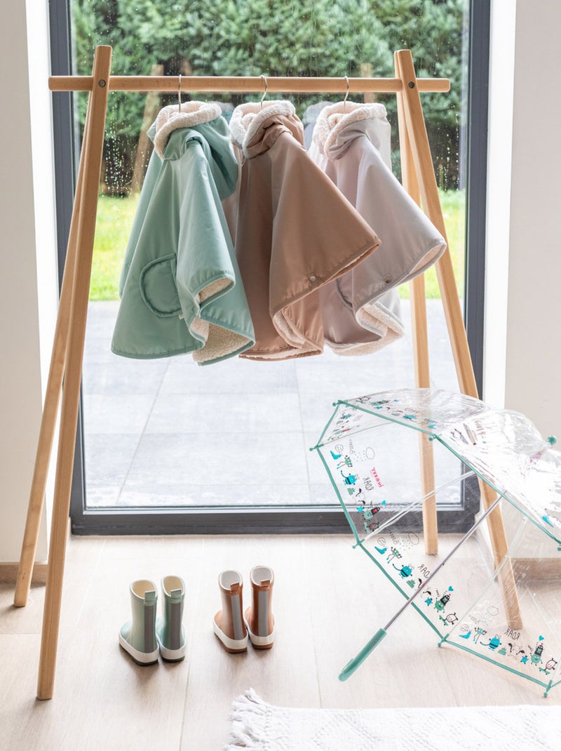 Bemini Poncho de voyage Waterproof et teddy Gris - Kiabi