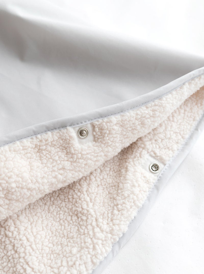 Bemini Poncho de voyage Waterproof et teddy Gris - Kiabi