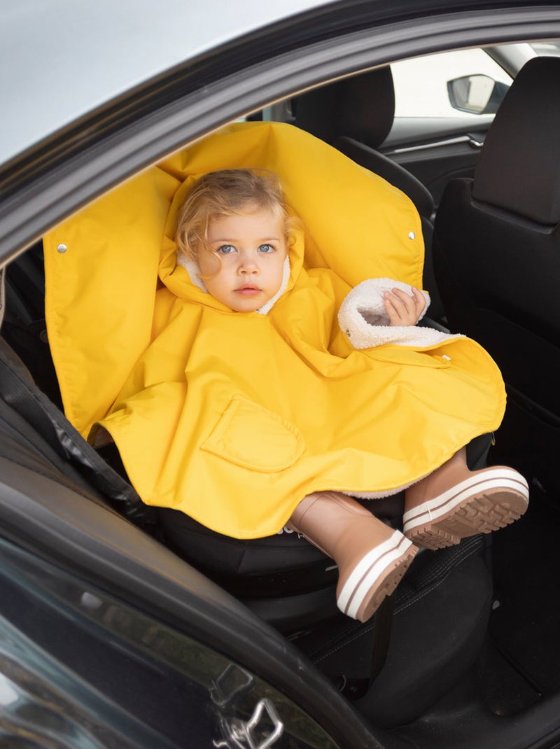 Bemini Poncho de voyage Waterproof et teddy Jaune fluo - Kiabi