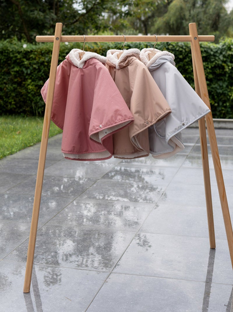 Bemini Poncho de voyage Waterproof et teddy Rose - Kiabi