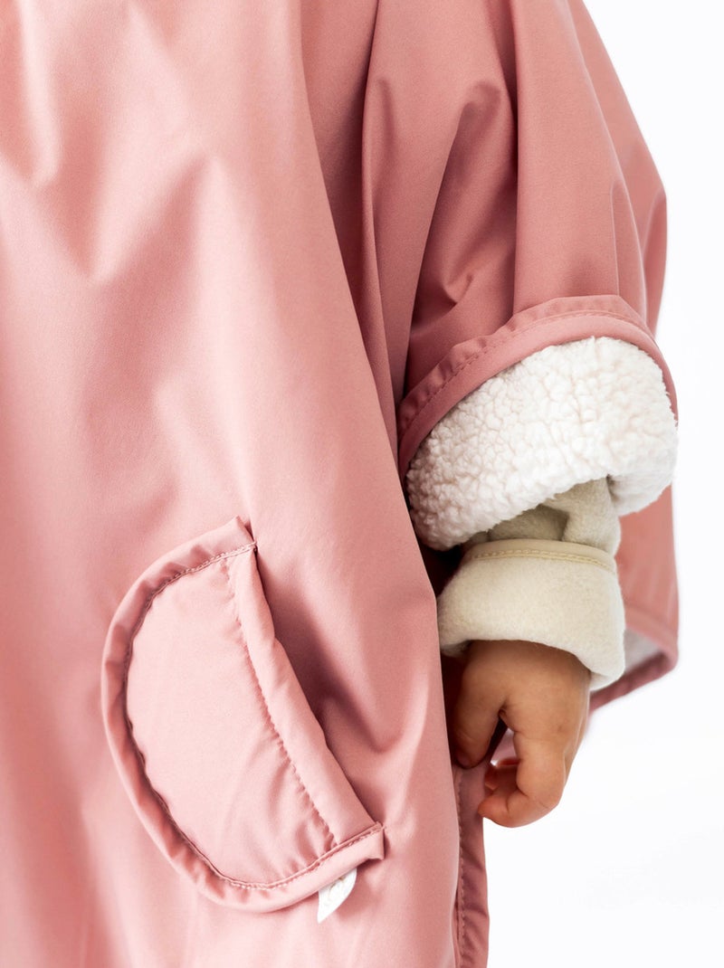 Bemini Poncho de voyage Waterproof et teddy Rose - Kiabi