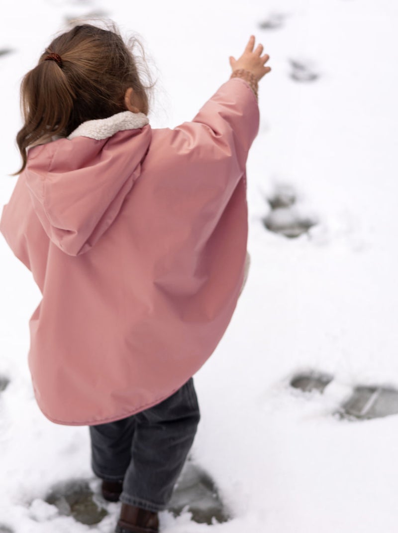 Bemini Poncho de voyage Waterproof et teddy Rose - Kiabi