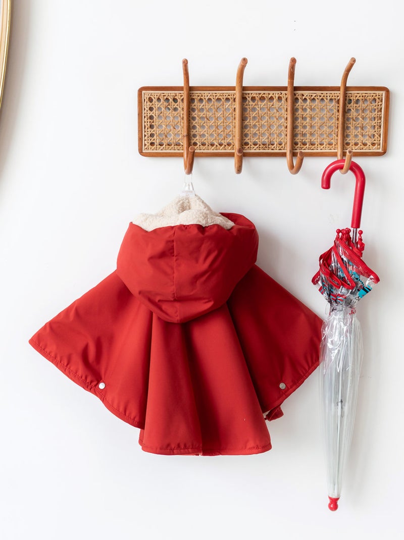 Bemini Poncho de voyage Waterproof et teddy Rouge carmin - Kiabi