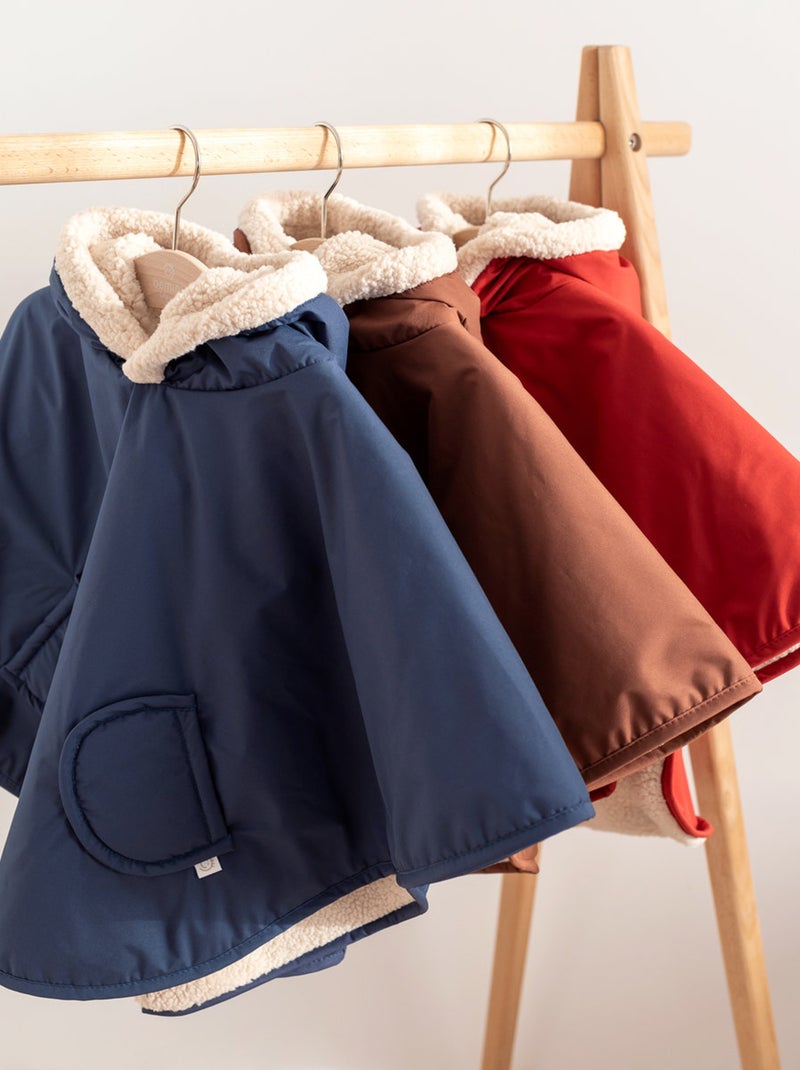 Bemini Poncho de voyage Waterproof et teddy Rouge carmin - Kiabi