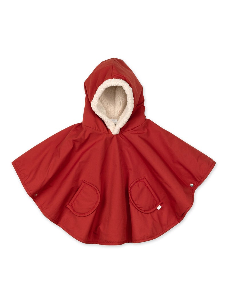 Bemini Poncho de voyage Waterproof et teddy Rouge - Kiabi