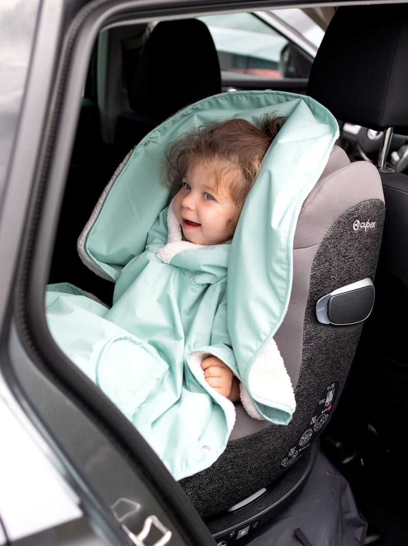 Bemini Poncho de voyage Waterproof et teddy Vert Sauge - Kiabi