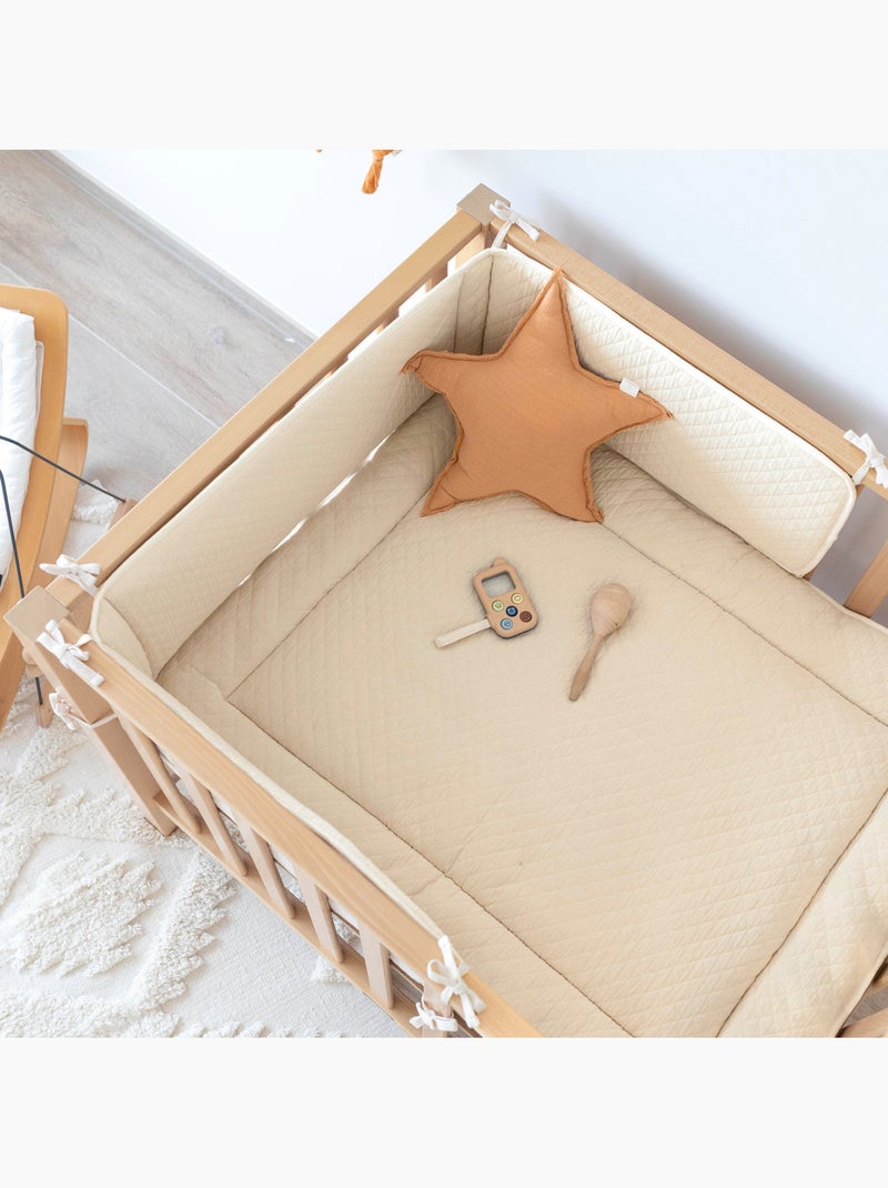 Bemini Tapis de parc et jeu Confort matelassé Beige coquille - Kiabi